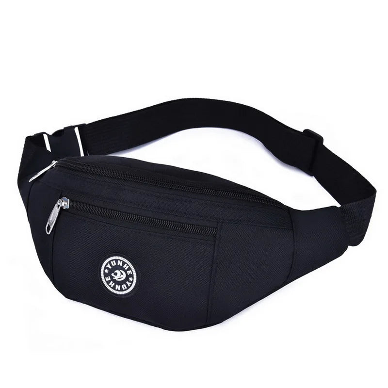 Colorful Nylon Waist Bag Men Women Travel Purse Phone Pouch Pocket