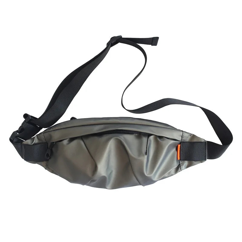 Chest bag men's fold solid shoulder bag
