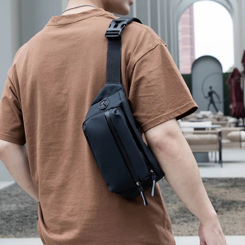Waterproof Men's Chest Bag Outdoor Sports Shoulder Messenger Bag