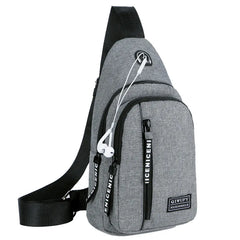 Canvas Crossbody Shoulder Bag Chest Pack Casual 7502 17X8X26cm