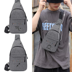 Chest Pack 12 Constellation Print Outdoor Sports Phone Bag