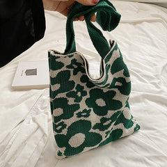 Crochet Handbags For Women Big Capacity Female Bucket Bag Summer Holiday Beach B