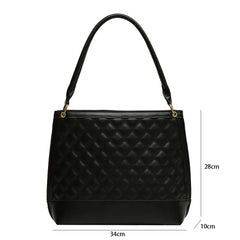 Plaid Diamond Bucket Bag Women Shoulder Bag Large Capacity Tote Crossbody