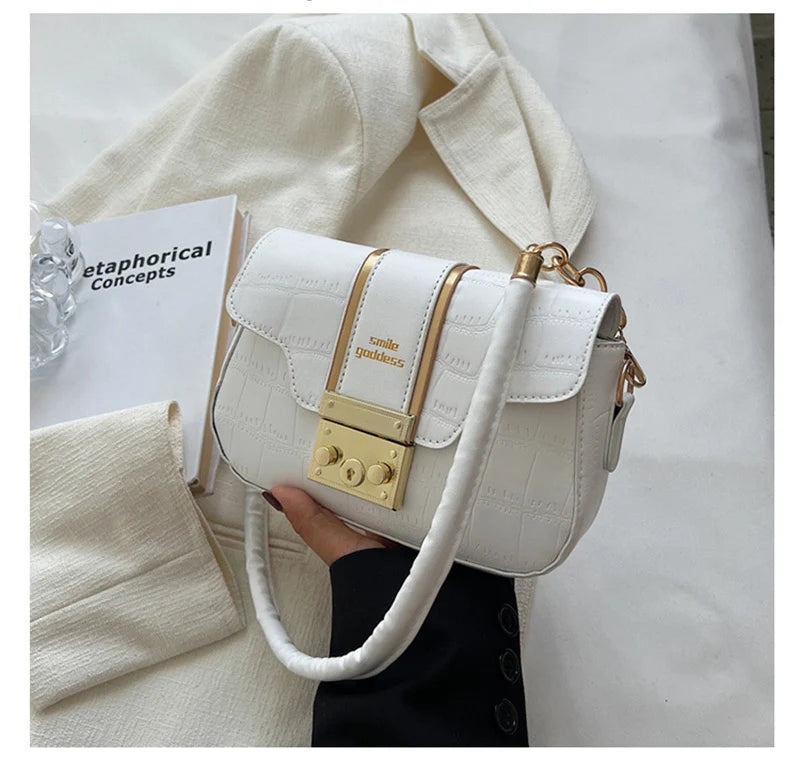PU Leather Shoulder Bags for Women Crossbody Flap Bag Small Lady Handbag