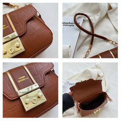 PU Leather Shoulder Bags for Women Crossbody Flap Bag Small Lady Handbag