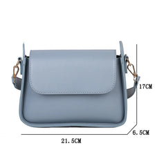 Small Flap Shoulder Bag PU Leather Handbag Clutch Crossbody Purse