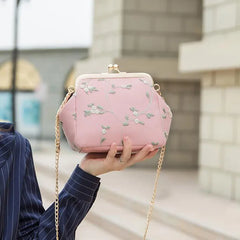 Lace Flower Mini Women Handbags Embroidered Crossbody Bag
