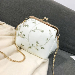 Lace Flower Mini Women Handbags Embroidered Crossbody Bag