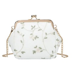 Lace Flower Mini Women Handbags Embroidered Crossbody Bag