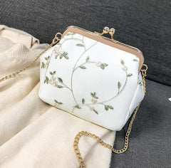 Lace Flower Mini Women Handbags Embroidered Crossbody Bag