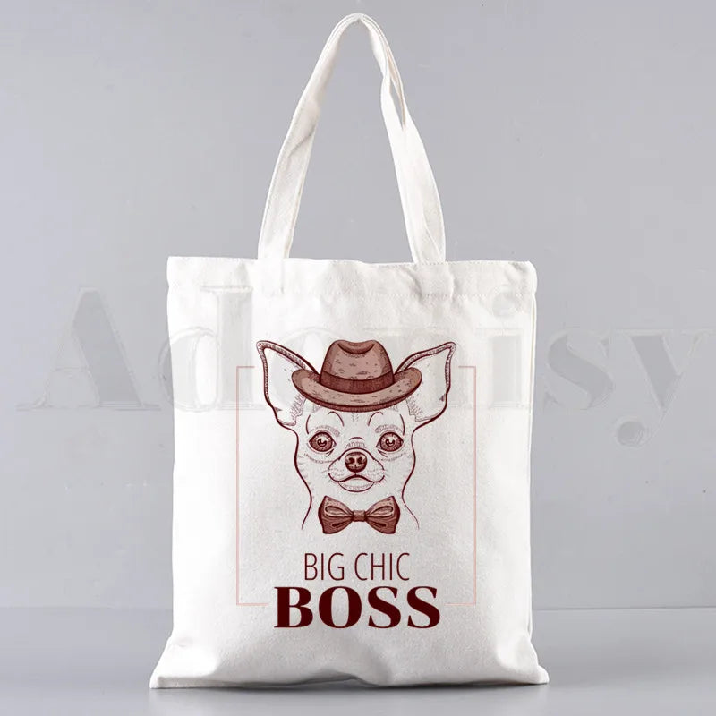 Chihuahua Funny Dog 90s Shoulder Bag for Women