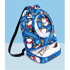 Kid Backpack Boys Girls Swimming Bag Waterproof Print Sports Bag