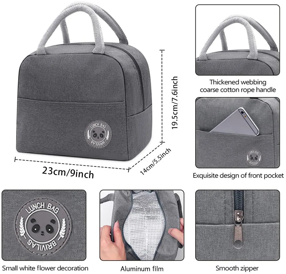 Child Lunch Insulation Bag Picnic Travel Food Storage Cooler Bags