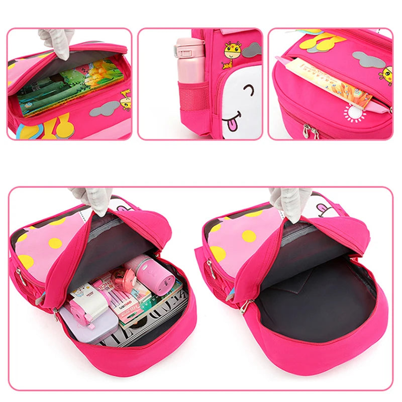 Kids Backpack for Kindergarten School Boys Girls, Cartoon Baby Bookbag