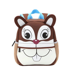 Kids 3D Animal Backpacks - Giraffe Monkey Owl Neoprene School Bags