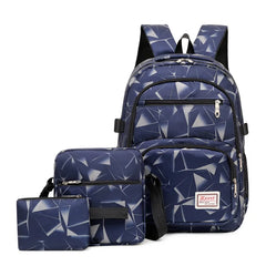 Kids Backpack 3 pcs Waterproof School Bags Set Boys Girls Schoolbag
