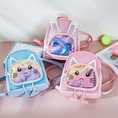 Kids Backpack Girl LED Light Kindergarten School Bag