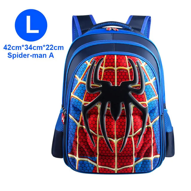 Kids Heroes School Bag 3D Baby Boys Backpack