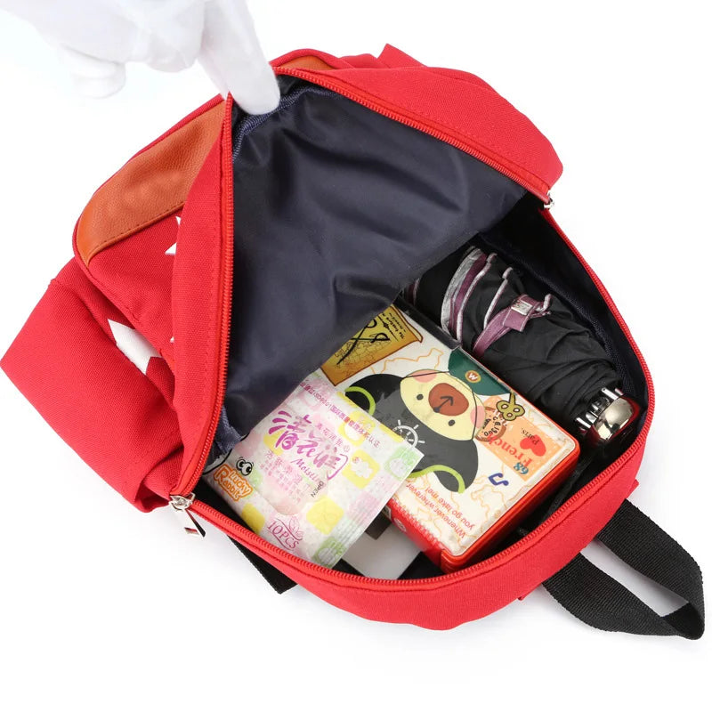 Kids School Backpack Nylon Print Kindergarten Bag Boys Girls