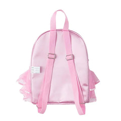 Kids Pink Ballerina Dance Bag Ruffle Tutu Schoolbag