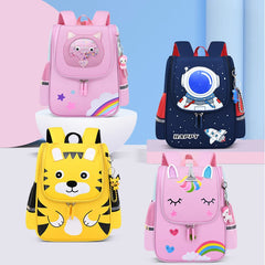 Children Cartoon Backpack Astronaut Printing School Bag Kids Lightweight Bookbag