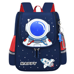 Children Cartoon Backpack Astronaut Printing School Bag Kids Lightweight Bookbag