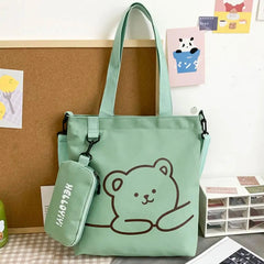 Kids Cartoon Print Crossbody Bag - School Shoulder Bag