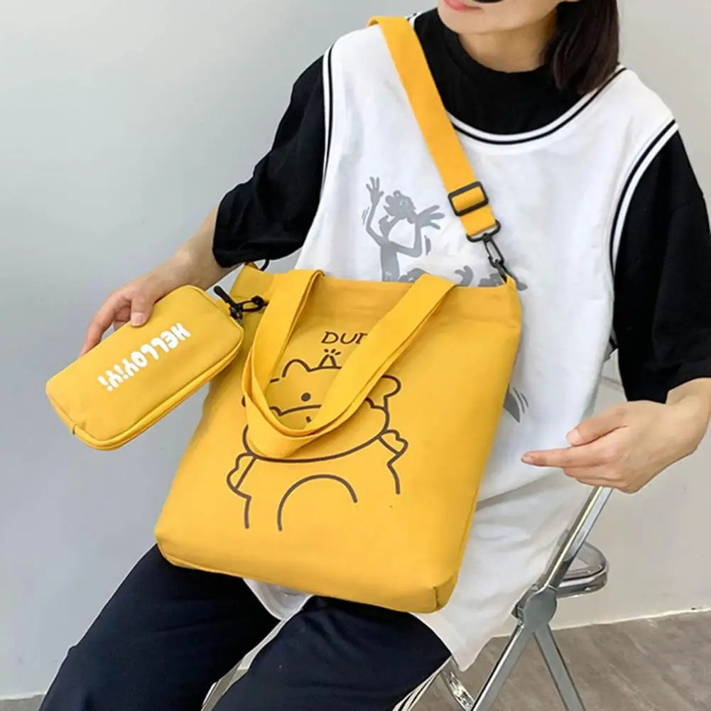 Kids Cartoon Print Crossbody Bag - School Shoulder Bag