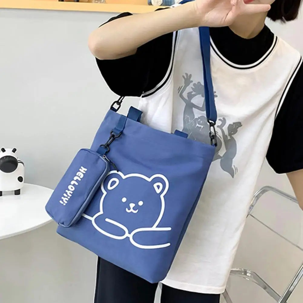Kids Cartoon Print Crossbody Bag - School Shoulder Bag