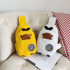 Kids School Bag Canvas Chest Bag Shoulder Bag Duck bag