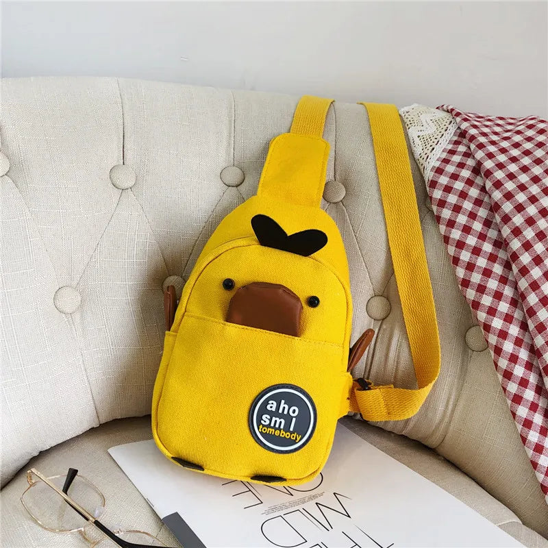 Kids School Bag Canvas Chest Bag Shoulder Bag Duck bag
