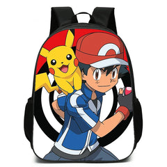 Kids Cartoon Backpack 16-inch School Bag for Grades 1-3