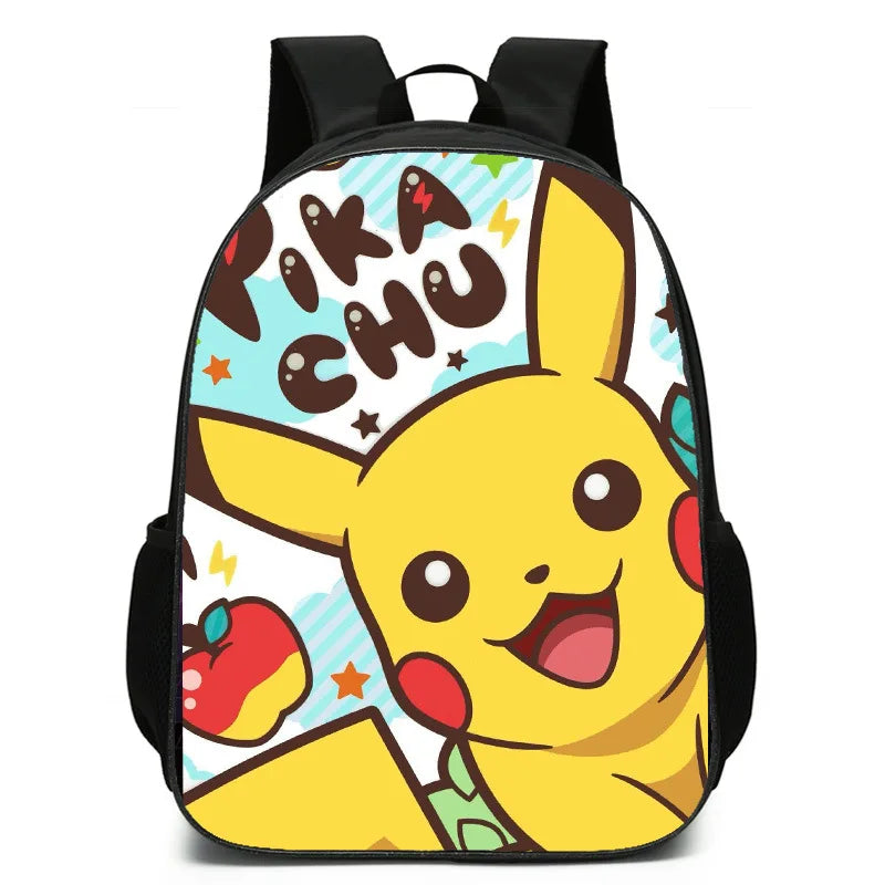 Kids Cartoon Backpack 16-inch School Bag for Grades 1-3
