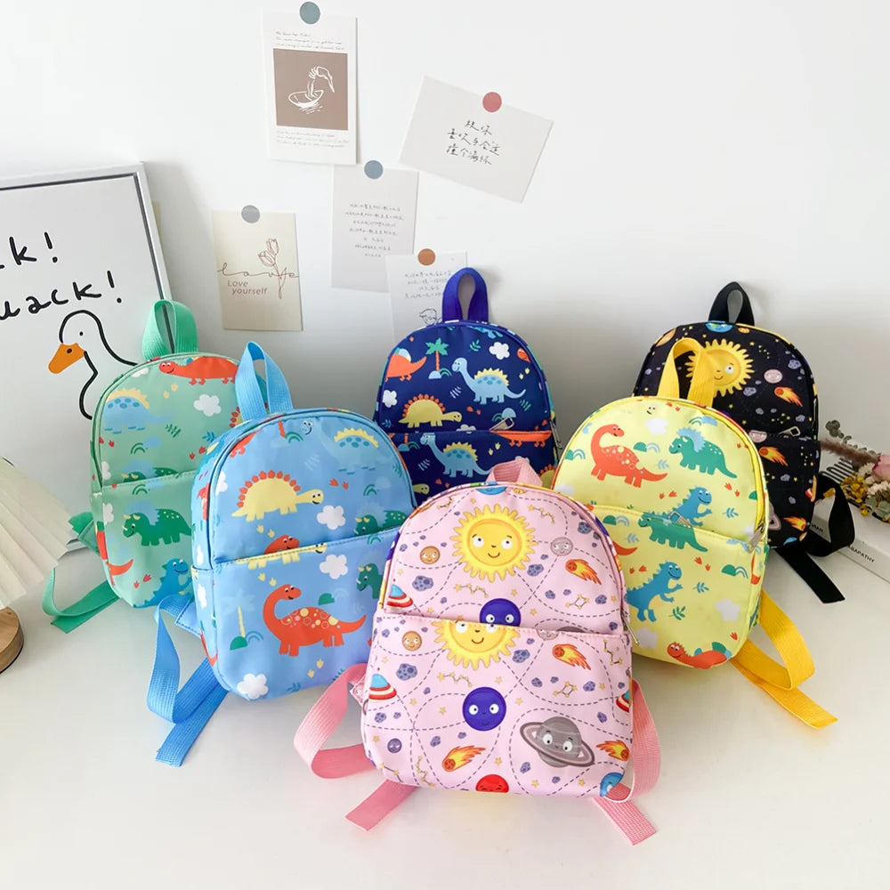 Children Dinosaur Cartoon Backpack Kids Kindergarten Boys Girls School Book Bags