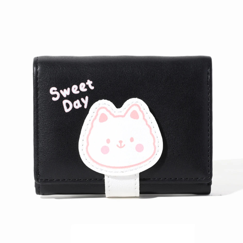 Children Trifold Mini Purse Animal Print Wallet