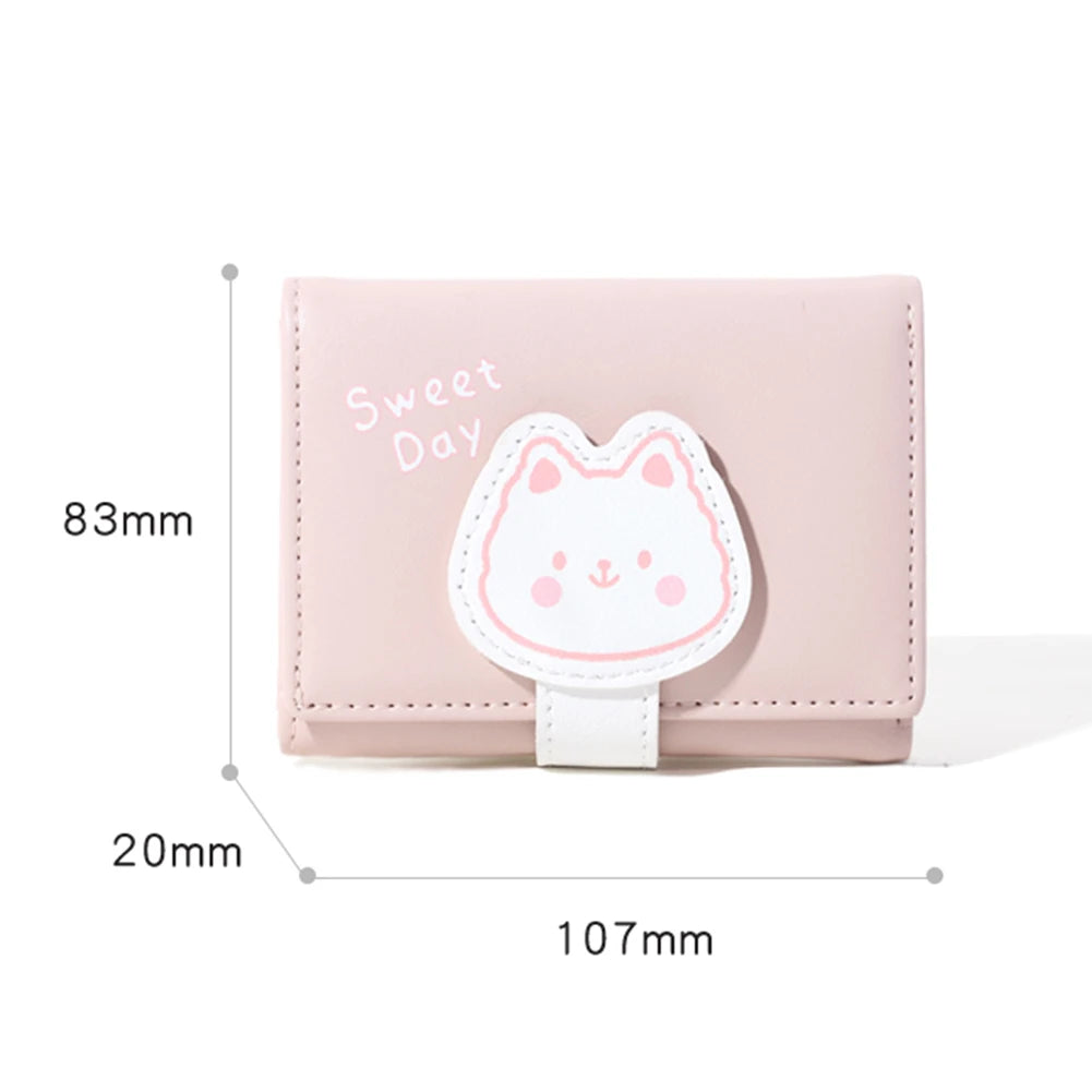Children Trifold Mini Purse Animal Print Wallet