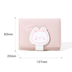 Children Trifold Mini Purse Animal Print Wallet