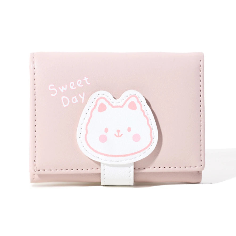 Children Trifold Mini Purse Animal Print Wallet