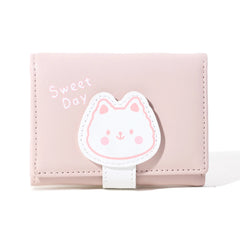 Children Trifold Mini Purse Animal Print Wallet