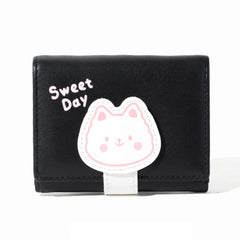 Children Trifold Mini Purse Animal Print Wallet