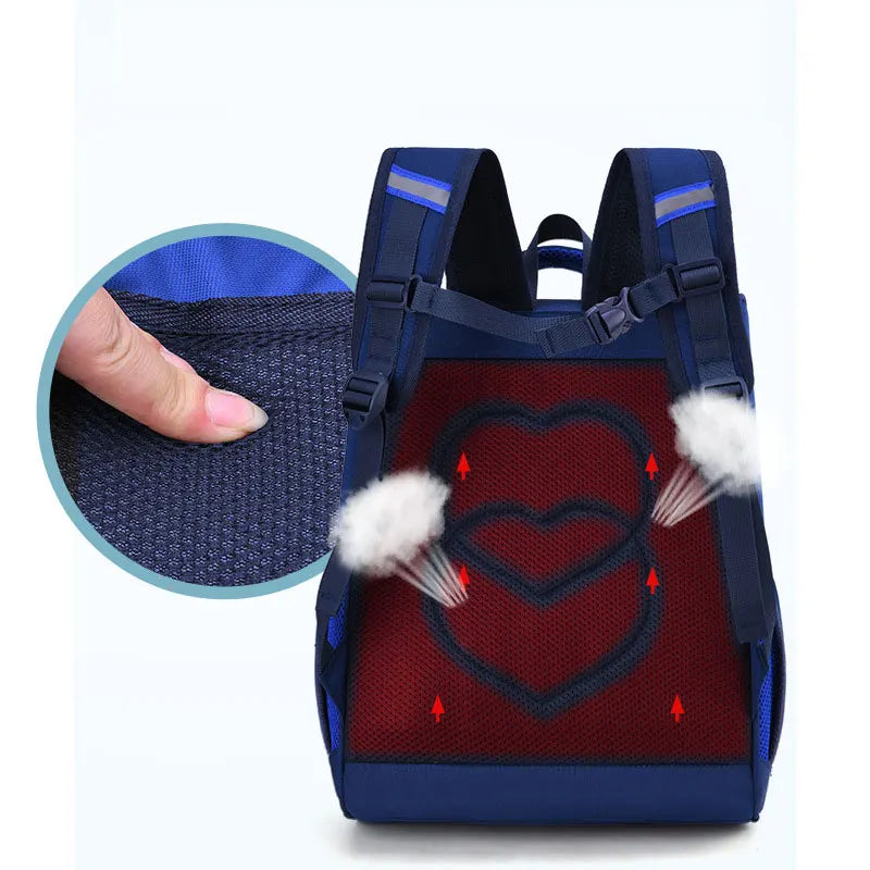 Kids Orthopedic School Backpack Zoo Story Printing Grades 1-3