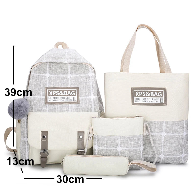 Printed Female Backpack for College Students