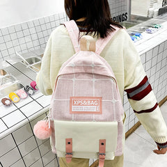 Printed Female Backpack for College Students