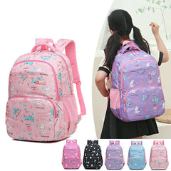 Girls Waterproof School Backpack Cartoon Rabbit Print Kids Book Bag Mochila