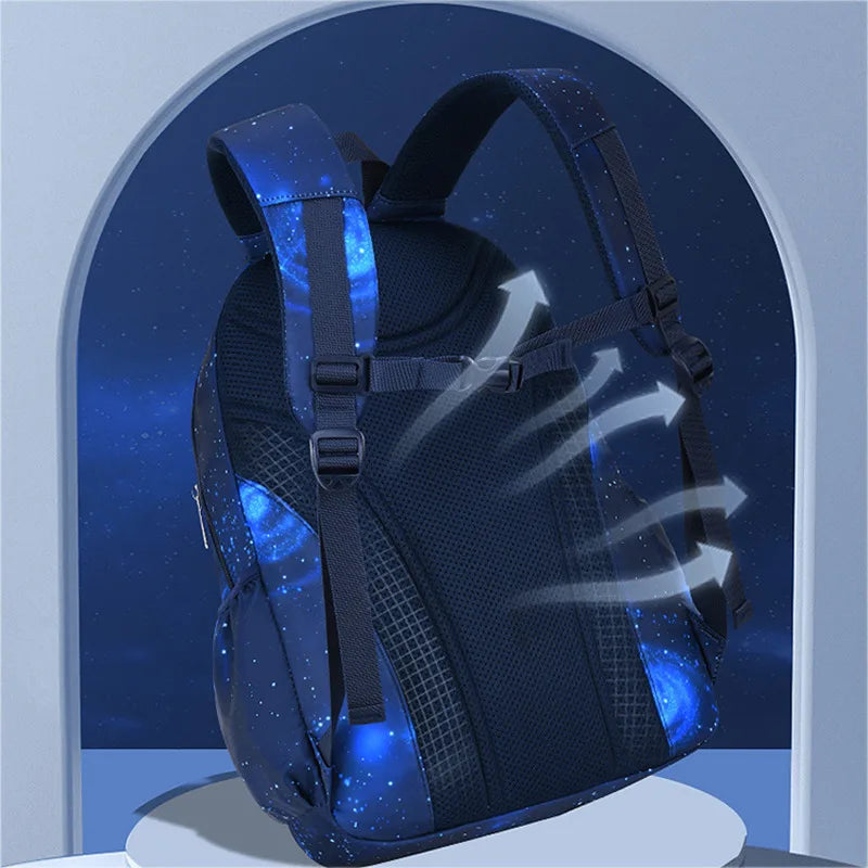 Kids Orthopedic School Backpack Girls Boys Waterproof Book Bag