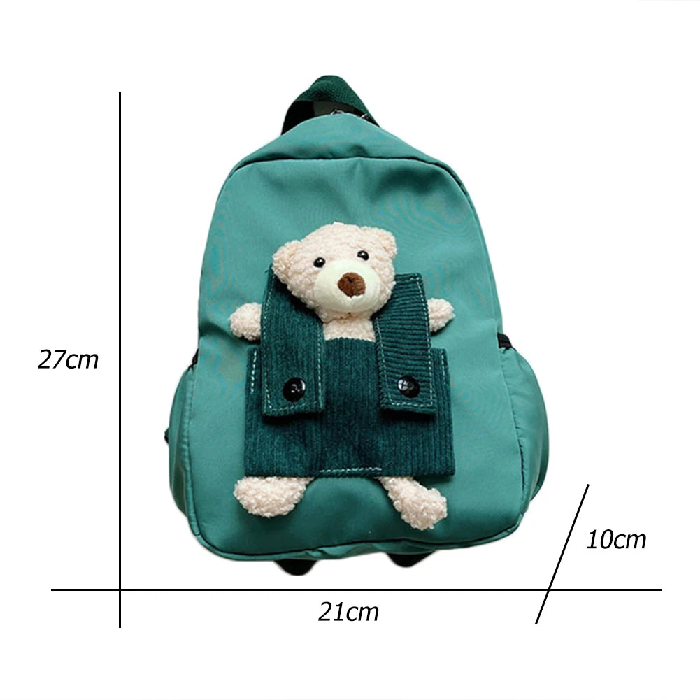 Cartoon Bear Nylon Toddler Kids Backpack for Boys Girls