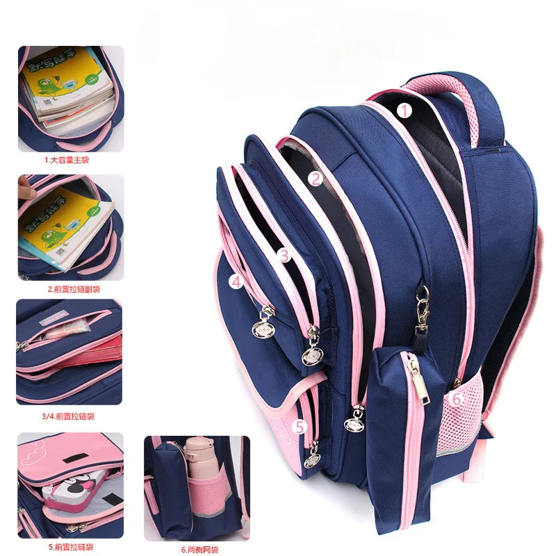 Kids Orthopedic School Bag Waterproof Book Bag