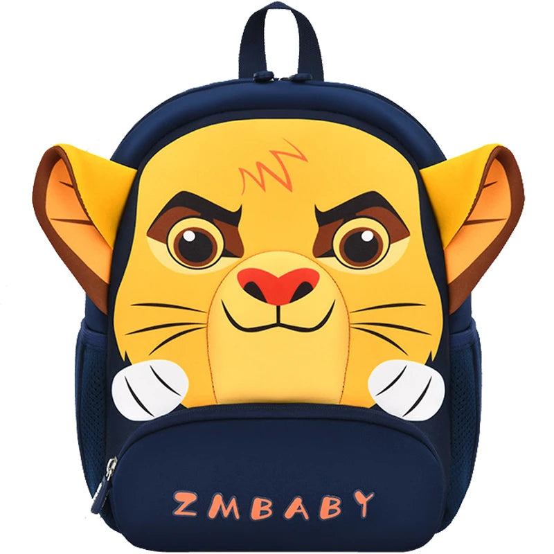 3D Cartoon Animal Lion Baby Backpack Kindergarten Schoolbag Kids Backpack