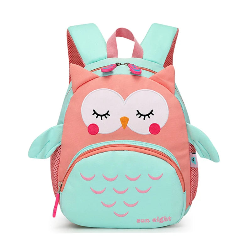 3D Cartoon Animal Baby Backpacks for Kids - Kindergarten Schoolbag