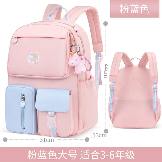 Girls Orthopedic School Bag Waterproof Backpack